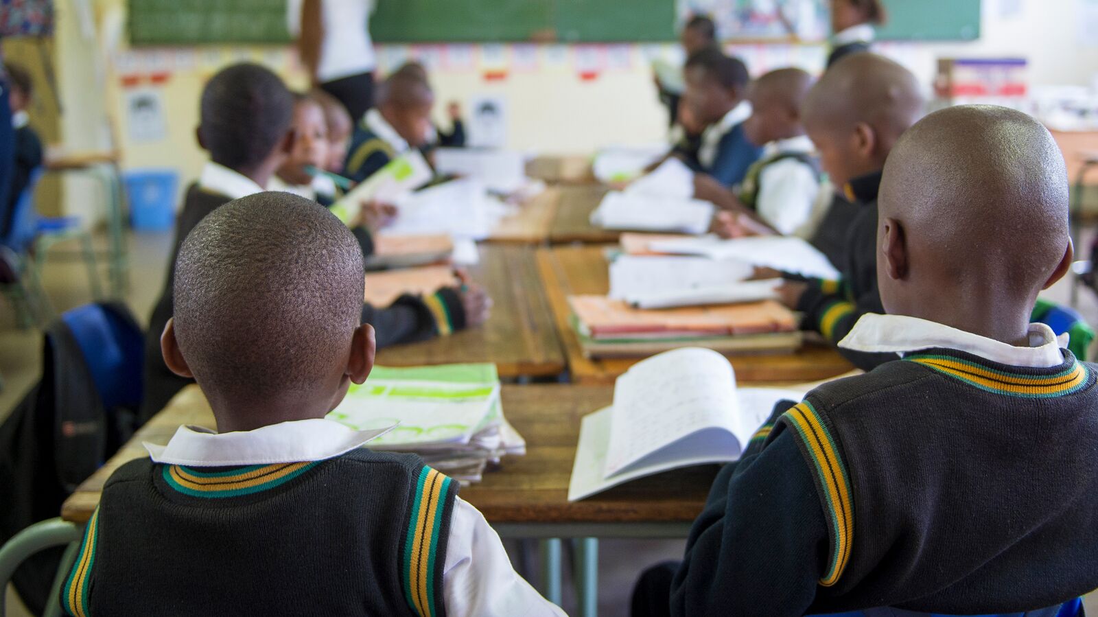 Students In A Classroom In South Africa