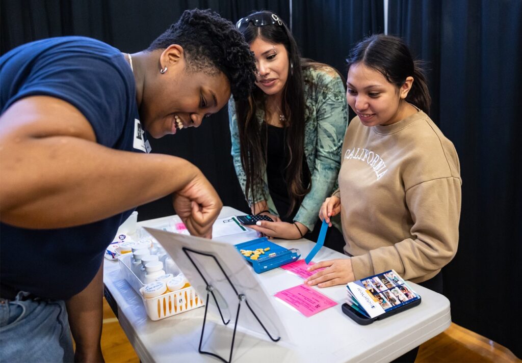 Students attend BridgeYear’s Career Test Drive event held at Davis High School on the north side of Houston.