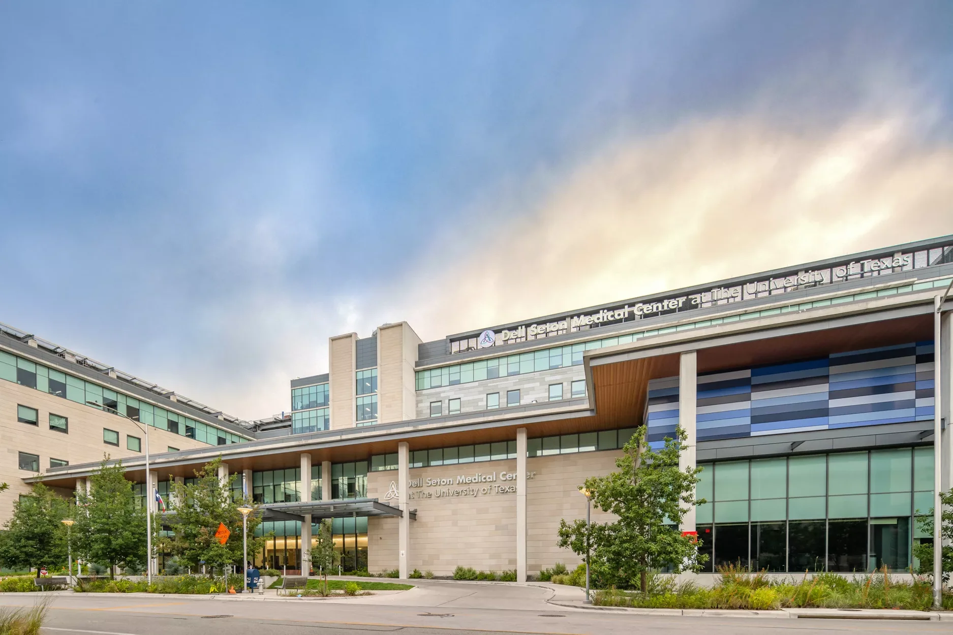 Exterior view of Dell Seton Medical Center.