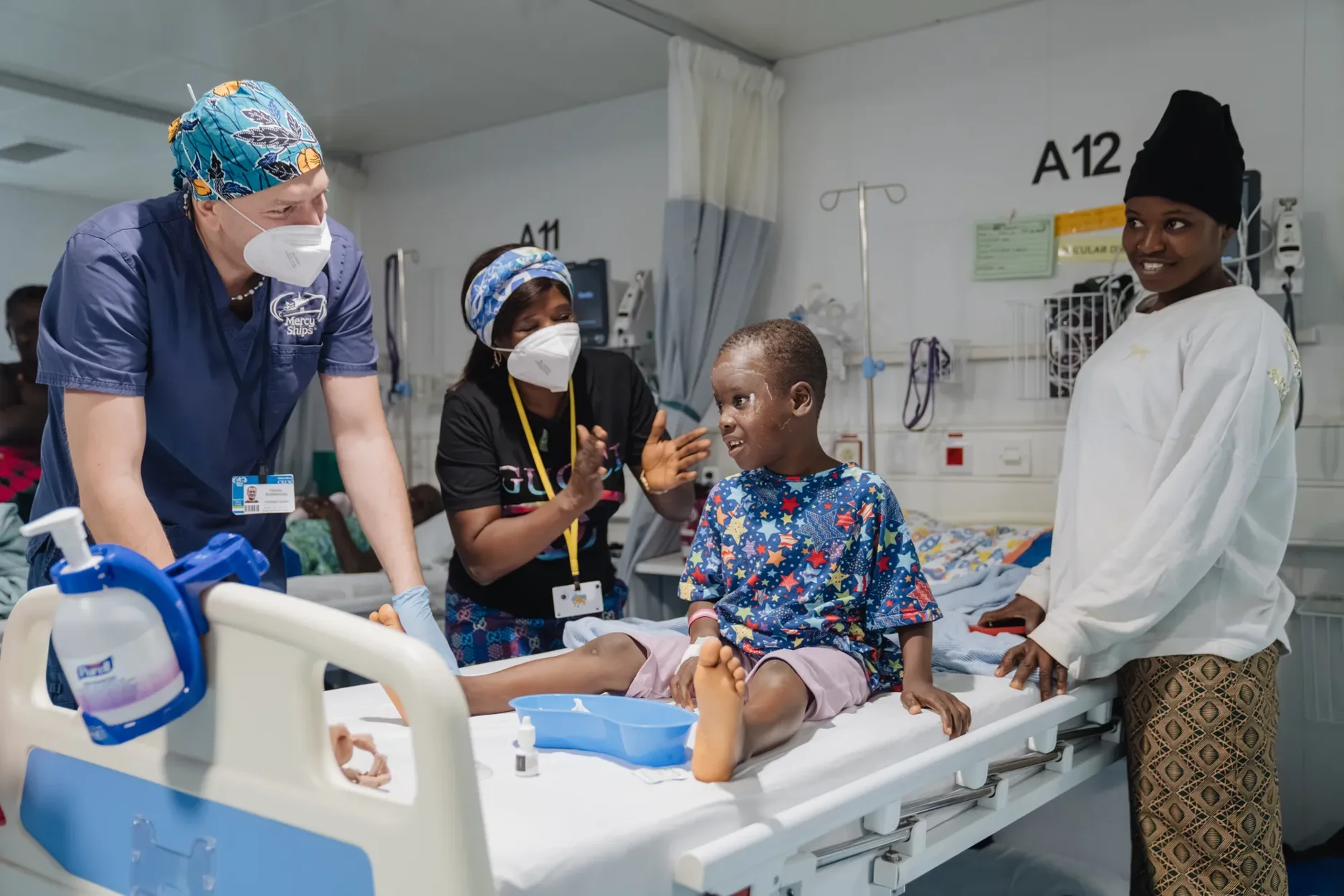 The day after surgery, Mamadou’s eye patches came off, revealing a whole new world—and his mother's joyous face, whom he could now see clearly for the first time