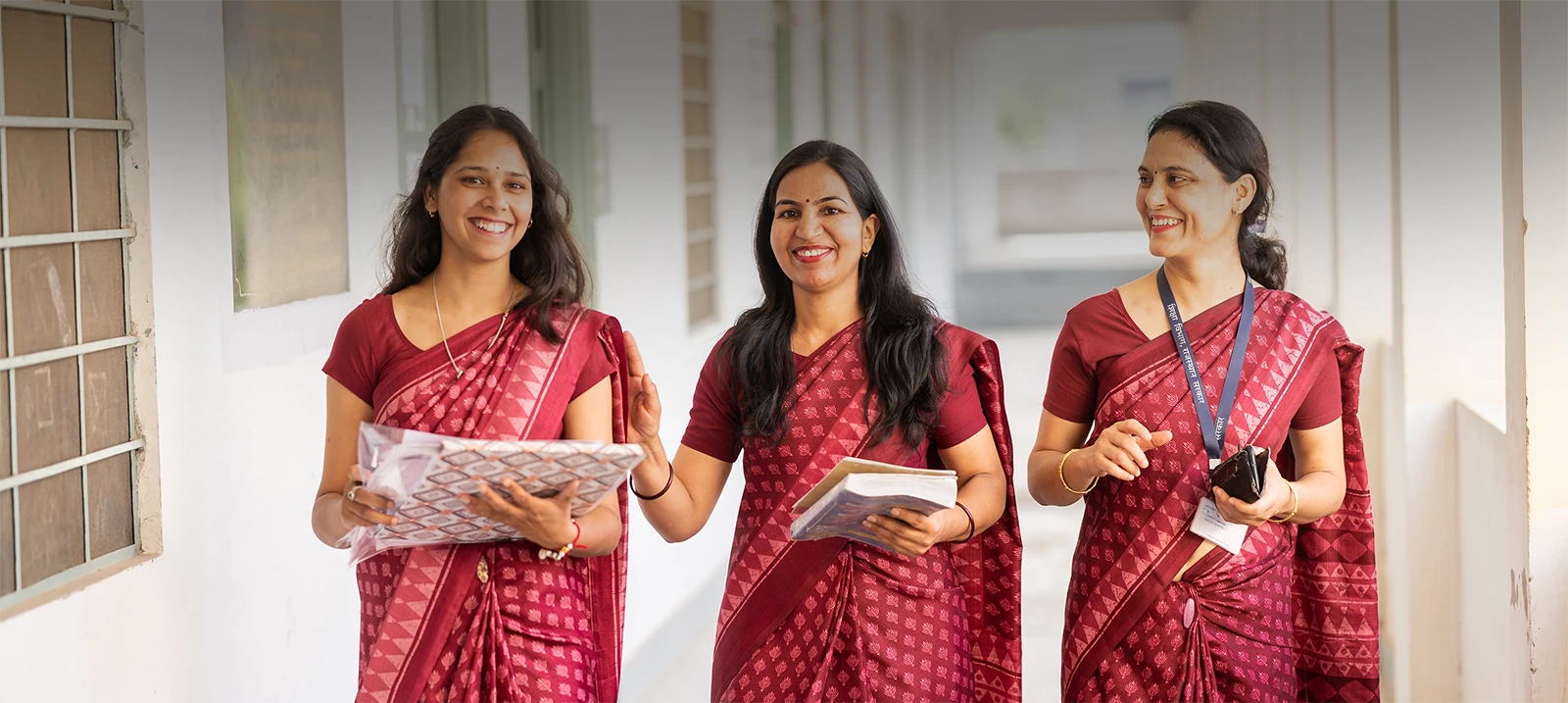 Three women walking